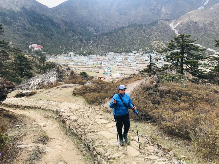 Khunde Village in the Background