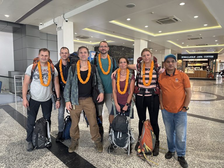 Arrival at Tribhuvan International Airport, Kathmandu