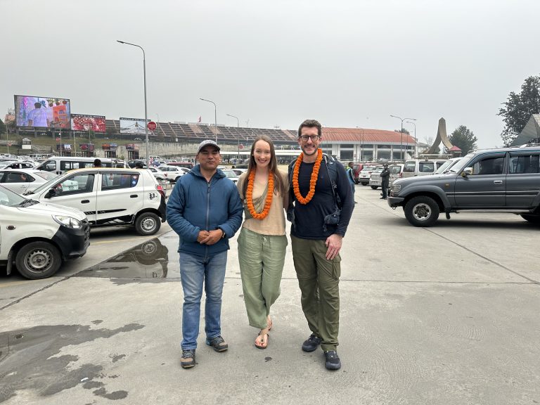 Arrival at Tribhuvan International Airport, Kathmandu