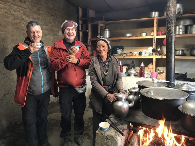 Enjoying warm local hospitality