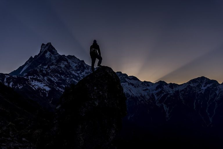 Mardi Himal Viewpoint with Magnificent Machhapuchhre (Fishtail)
